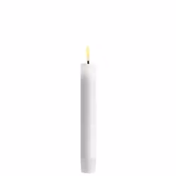 Hvide Kronelys 15 cm 2-pak