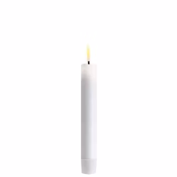 Hvide Kronelys 15 cm 2-pak
