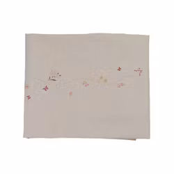 Coated dug med print Hør