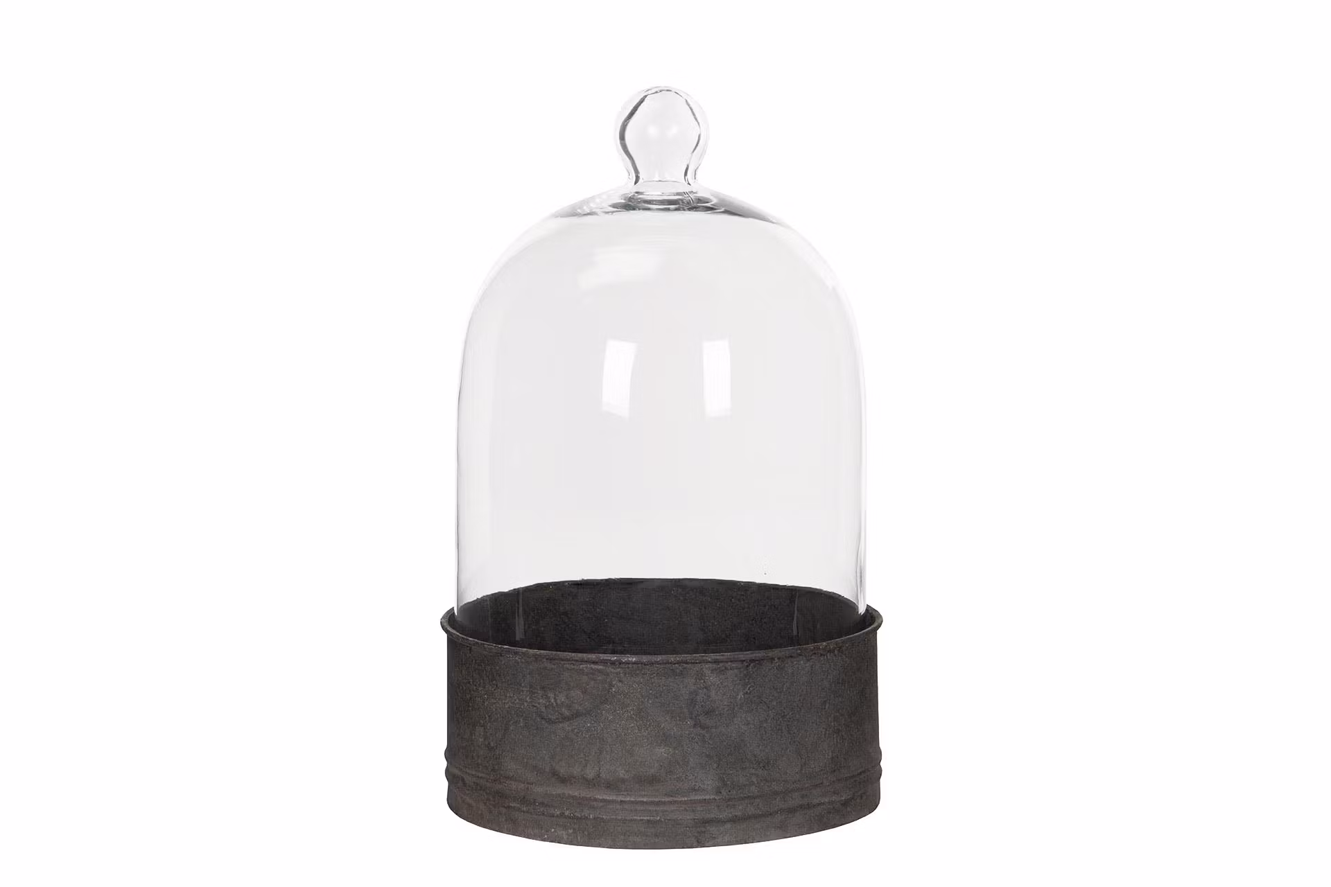 Glasklokke med vendbar bund