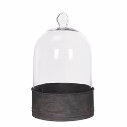 Glasklokke med vendbar bund