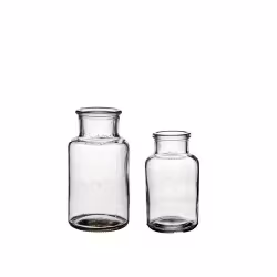 Klar glas sæt /2 stk