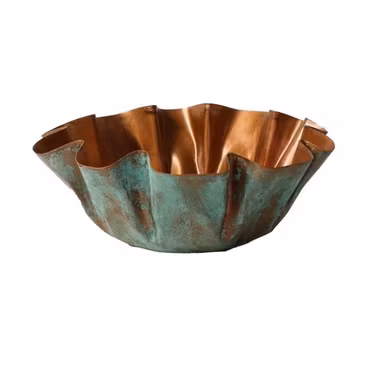 Dekorations fad kobber