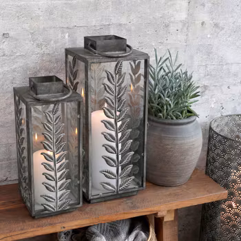 Lanterne med deko blad