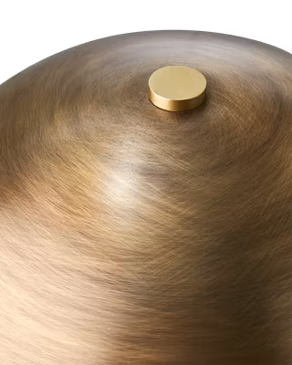 FUNGI Bordlampe træ/messing
