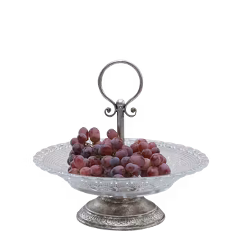 Etagere m. 1 glasfad, H32