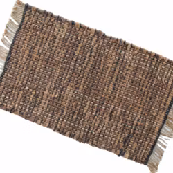 Tæppe Estell-Brun/læder