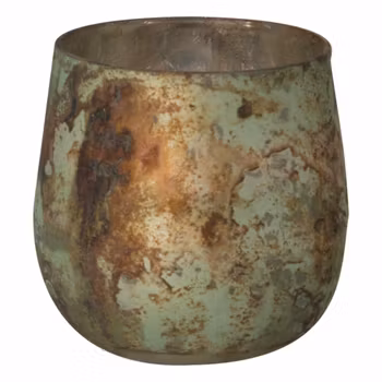 Fyrfadsstage i mat kobberoxideret