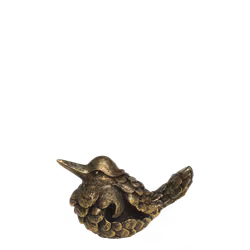 Fugl antik messing