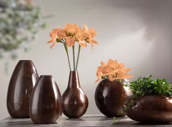 Joy Vase Onyx Brown
