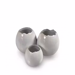 Ægge vase Hvid