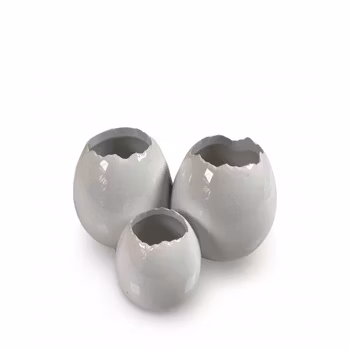 Ægge vase Hvid
