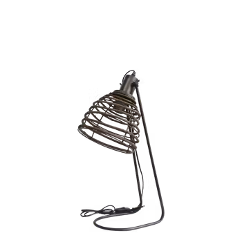 Lampe m. rattan skærm
