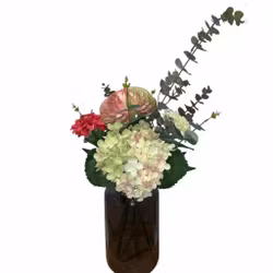 Buket med hortensia