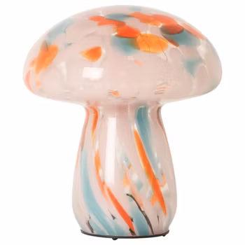 Lampe Mushy, orange, hvid og blå