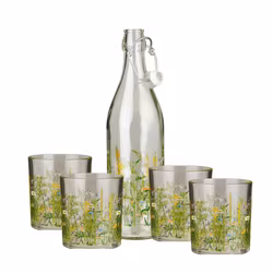 Summer Field flaske m/4 glas