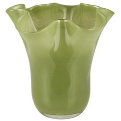 Vase glas foldet kant UNIKA