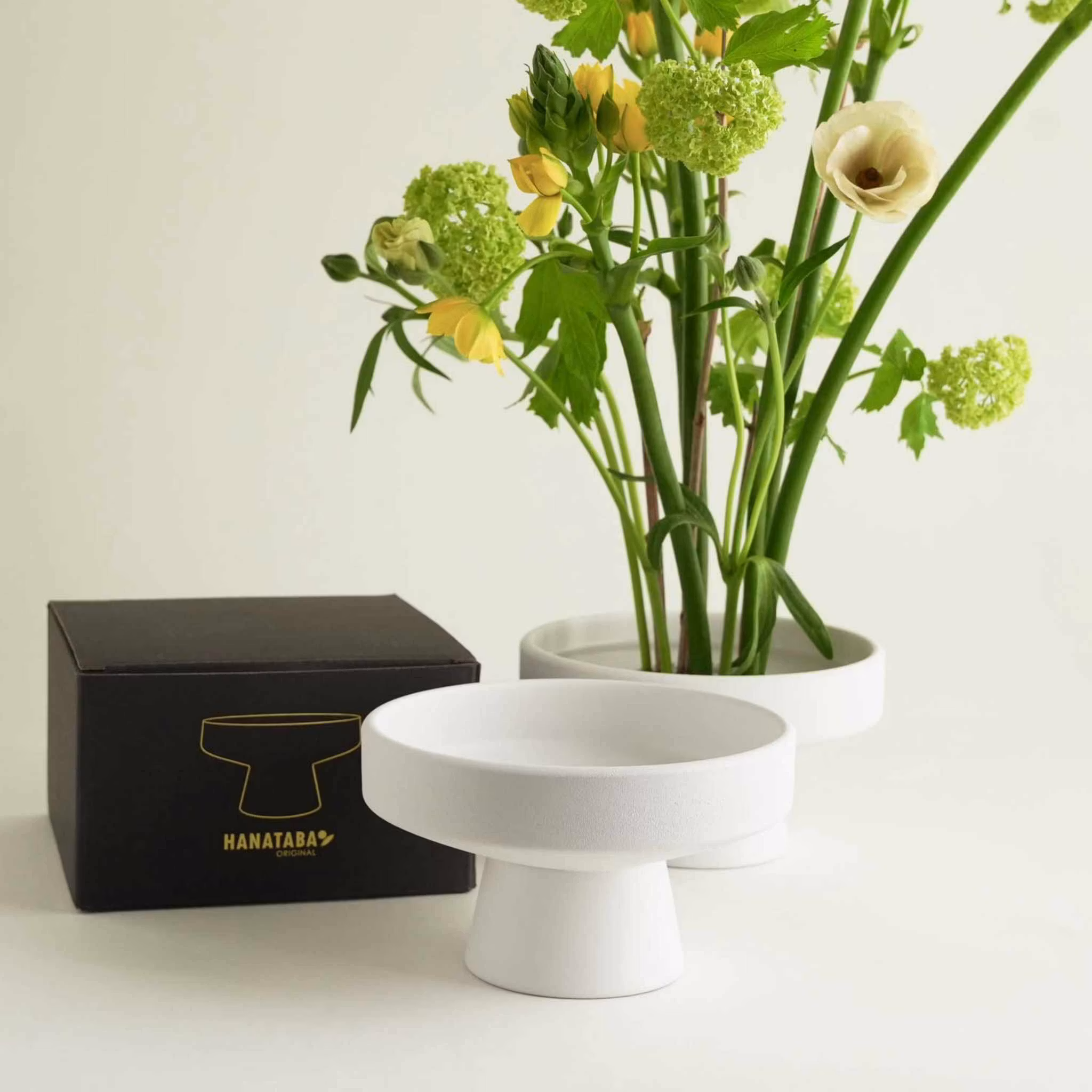 Hanataba Ikebana skål – Polar White