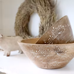 Tours Skål m. udskæring Stor