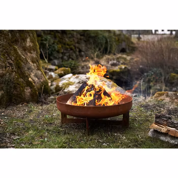 Bålfad i rost Ø 60 cm