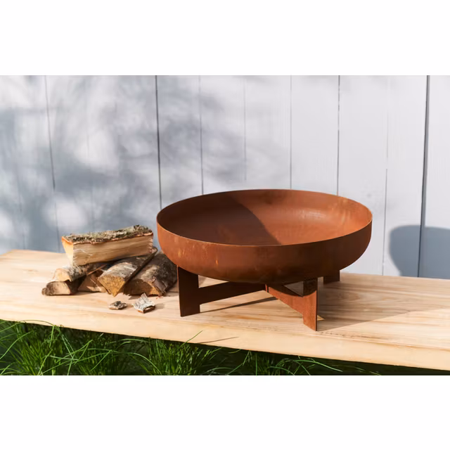 Bålfad i rost Ø 60 cm