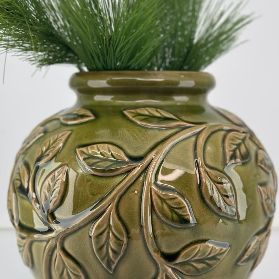 Ege vase grøn