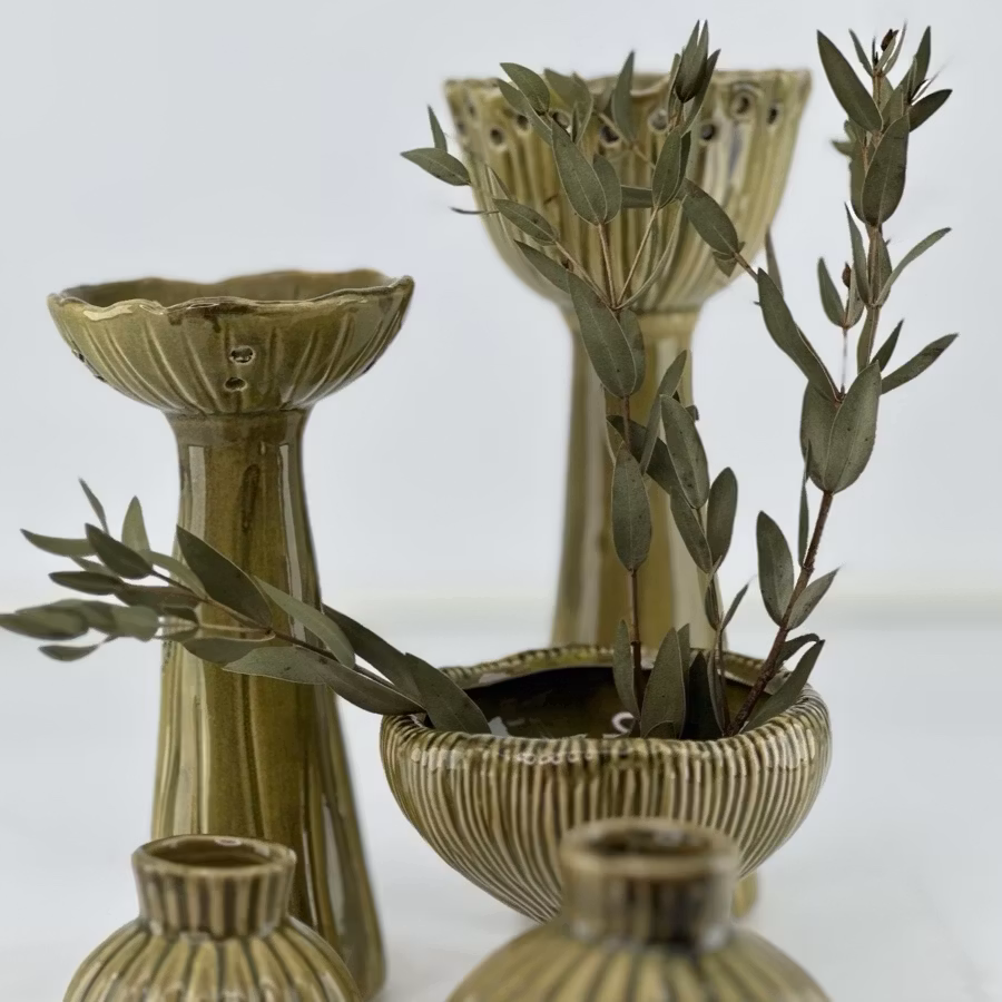 Vase Lotus Grøn