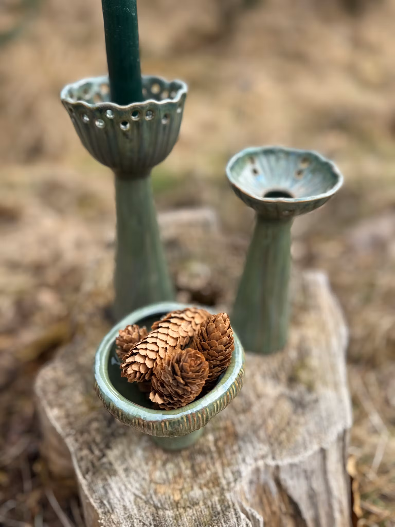 Vase Lotus Grøn