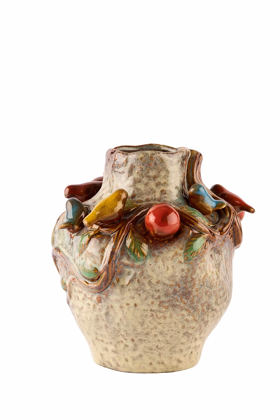 Vase Fruit & Bird