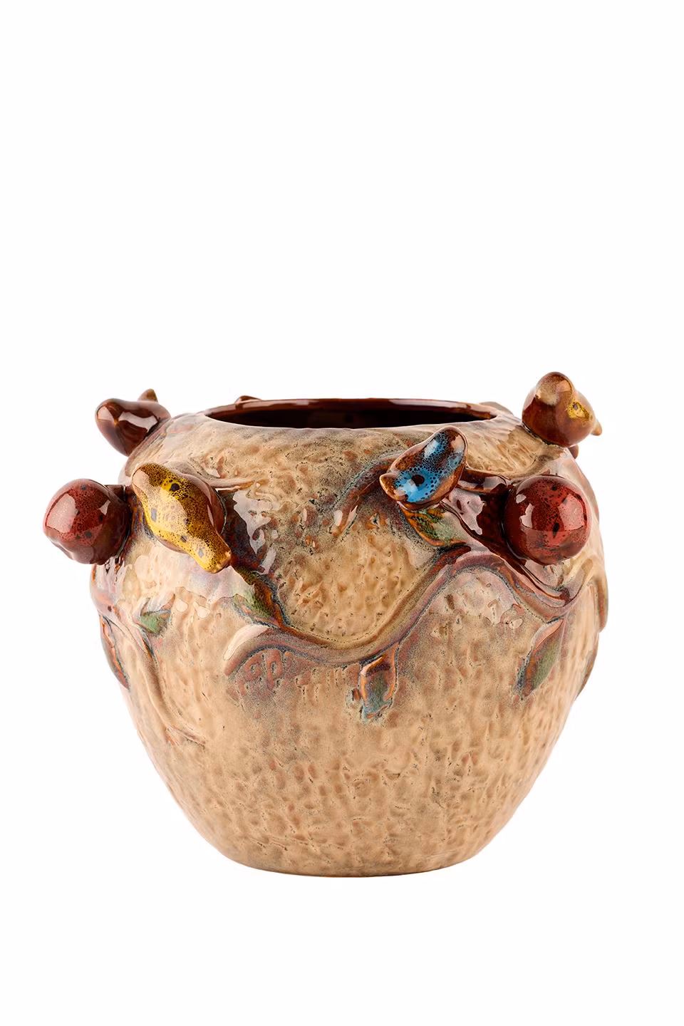Vase/potte Fruit & Bird