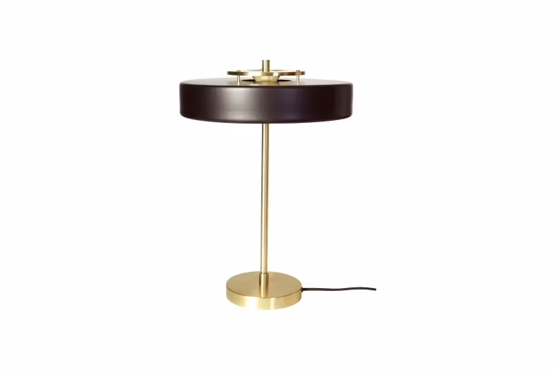 Bordlampe Sort/messing