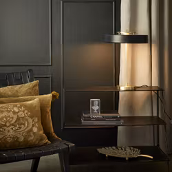 Bordlampe Sort/messing