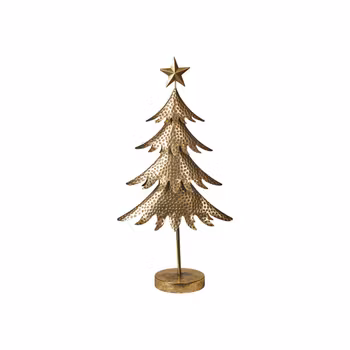 Juletræ metal antik guld