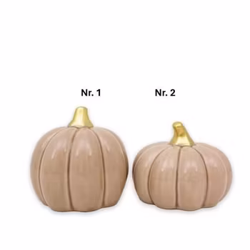 Græskar Fenja Beige stor