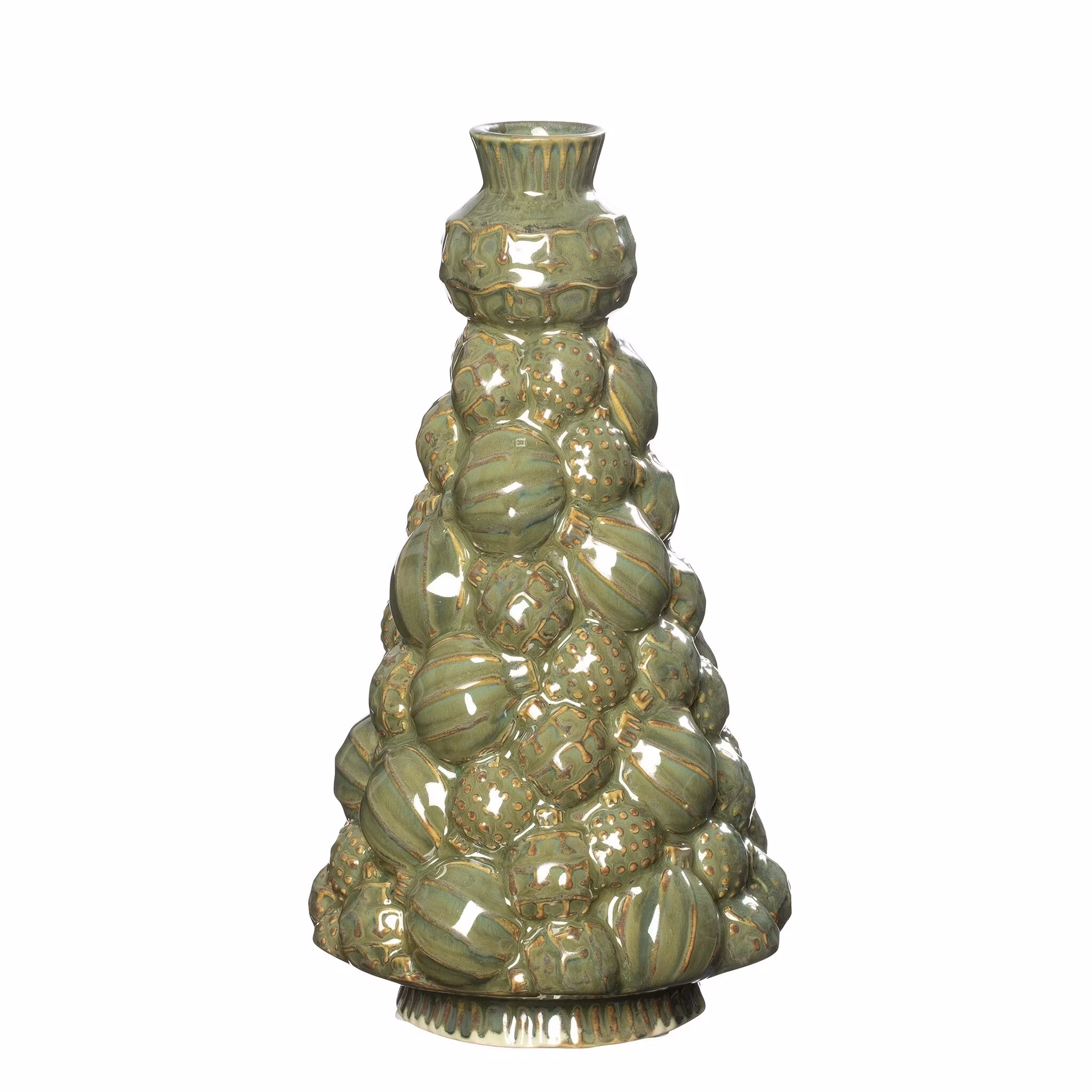 Vase julekugle grøn