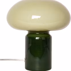 Glaslampe, mørkegrøn/verte