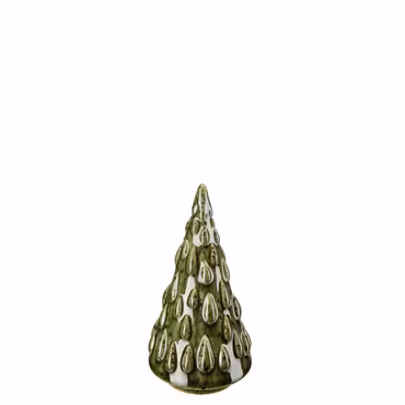 Keramik juletræ grøn