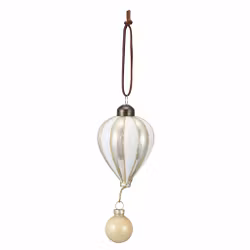 Glas kugle luftballon Creme