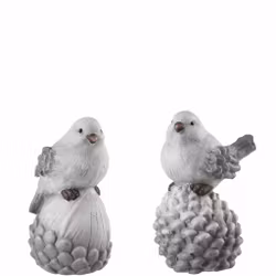 Vinter figur fugl på kogle