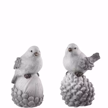 Vinter figur fugl på kogle