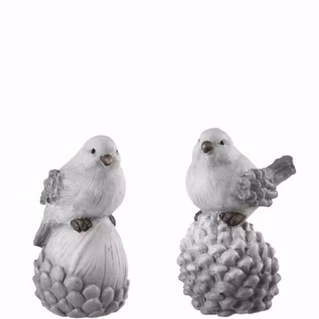 Vinter figur fugl på kogle