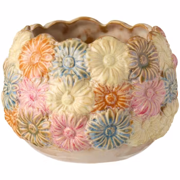 Daisy multifarvet potte