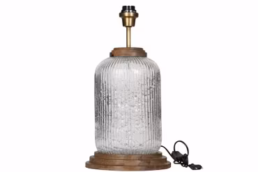 Lampefod Hava Glas/træ