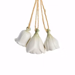 Dehlia blomsterophæng i off-white