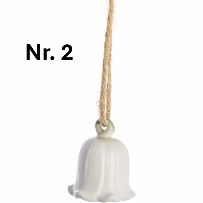 Dehlia blomsterophæng i off-white