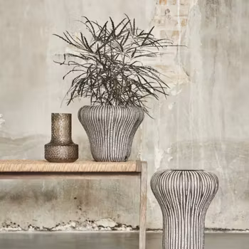 Jabba vase grå Høj