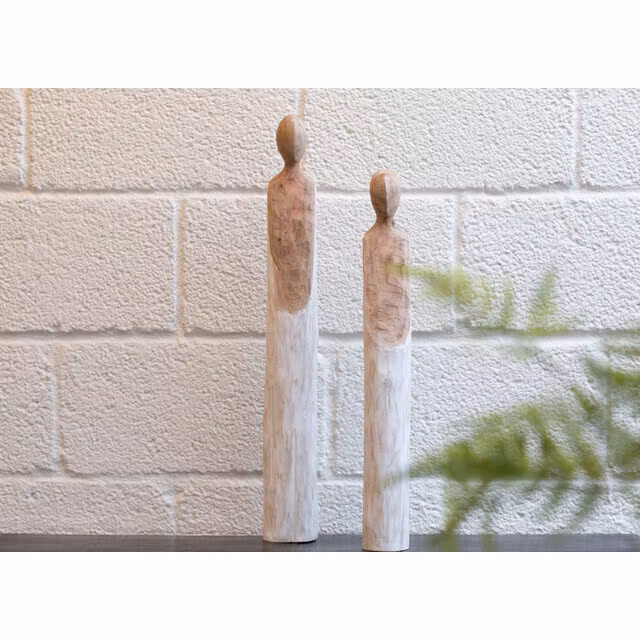 Træ figur træ/hvid