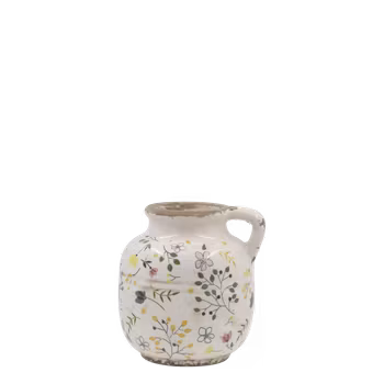 Cavaillon Flaske m. blomstermotiv