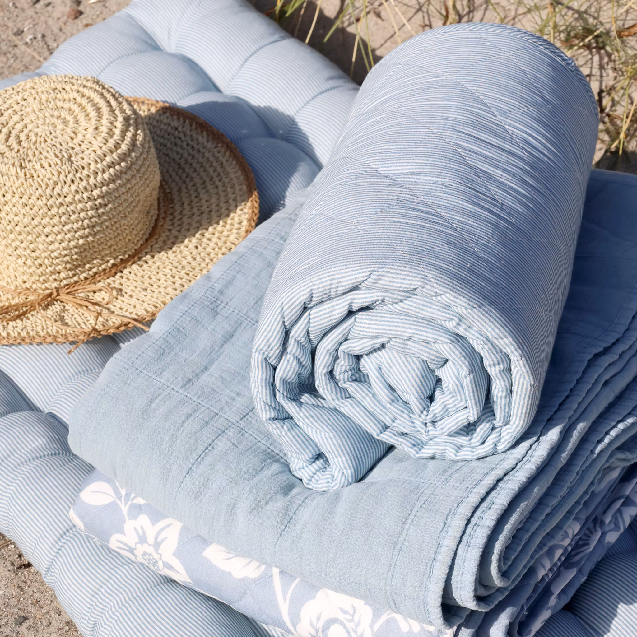 Aix Quilt m. mælkedrengestriber