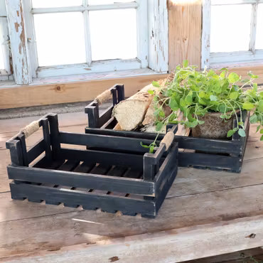 Kasse med håndtag – sæt af 2